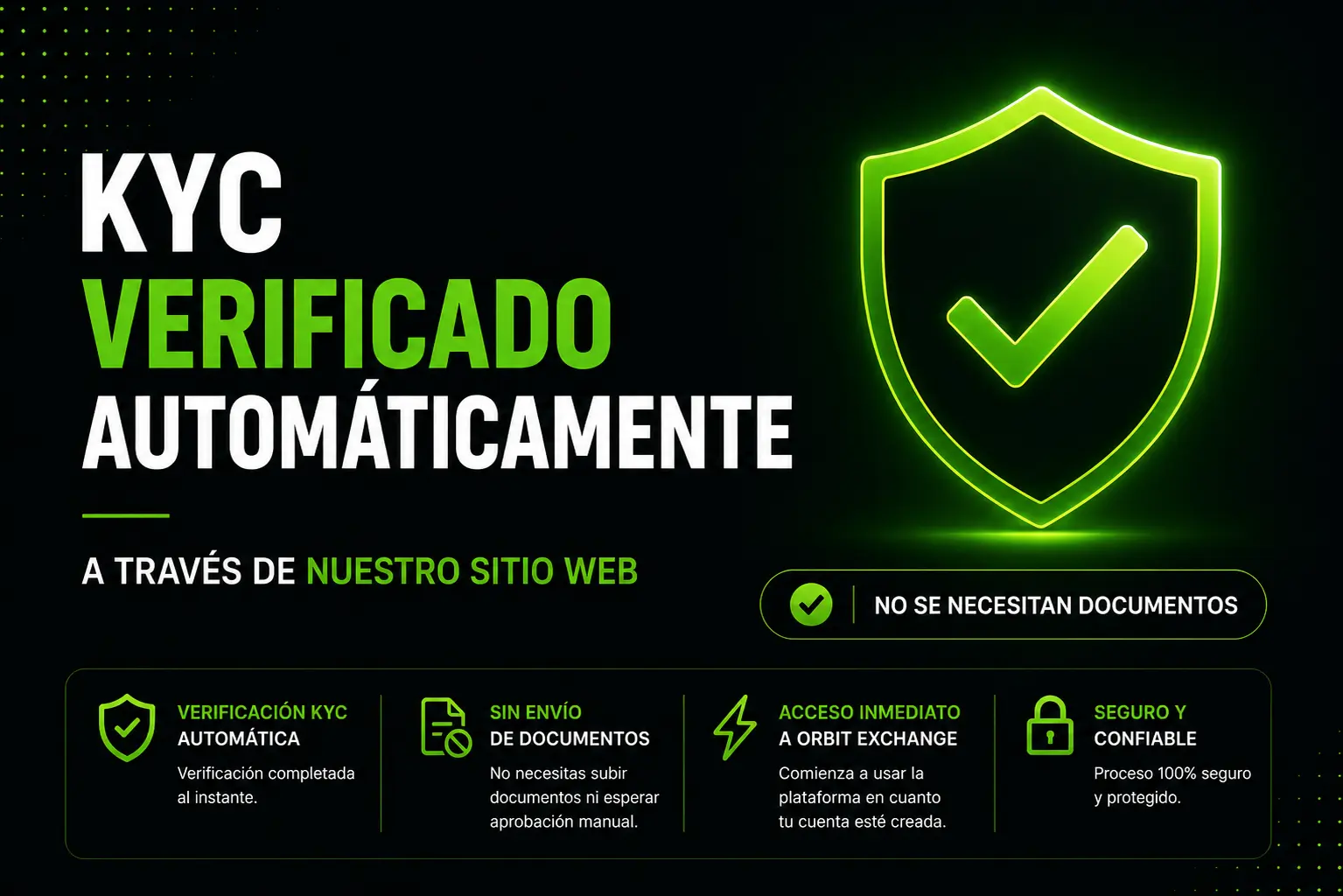 KYC verificado automáticamente en Orbit Exchange BFB247 - Sin documentos necesarios, acceso inmediato a Orbit Exchange, seguro y confiable