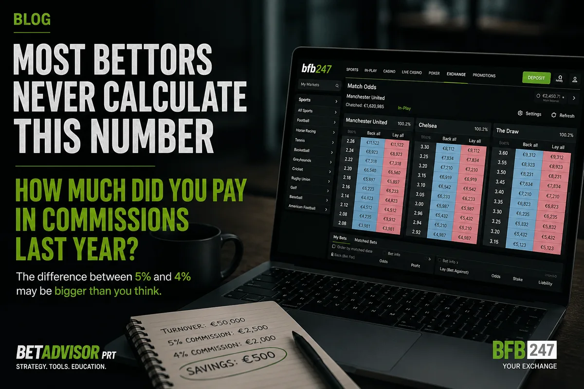 Betfair vs Orbit Exchange commissions — how much you pay per year in sports trading at BetAdvisor-PRT