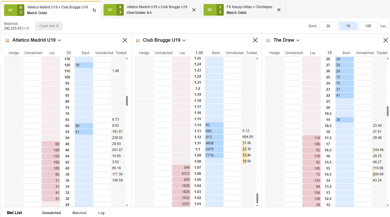 Trading Software with Ladders - Entry timing